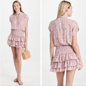 MISA Los Angeles Pink Floral Eloisa Dress